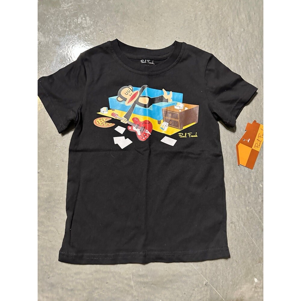 New Paul Frank Julius Couch Surfer Guitar Monkey Shirt Tee T-shirt Top